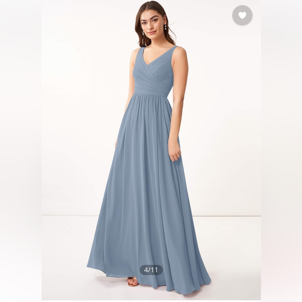 Azazie Keyla Dress in Dusty Blue